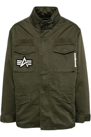 Izzue Chaqueta militar con panel removible