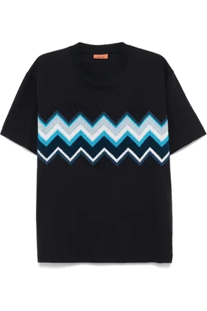 Missoni Camiseta con bordado en zigzag