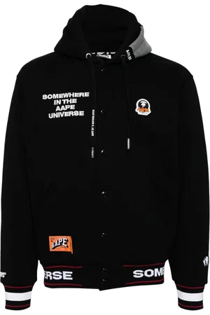 A Bathing Ape Chaqueta varsity con logo Moonface