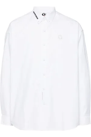 A Bathing Ape Camisa con parche del logo