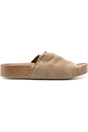 UMA WANG Sandalias con efecto envejecido