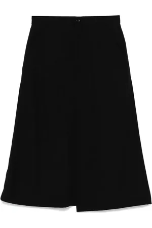 Comme des Garçons Falda midi con pliegues