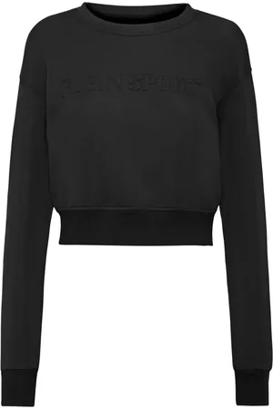 Philipp Plein Sudadera corta con logo bordado