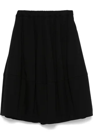 Comme des Garçons Falda midi con pliegues
