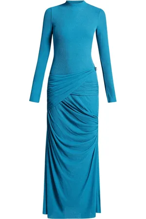 CHATS BY C.DAM Vestido largo drapeado