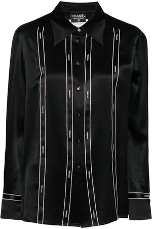 CHANEL Camisa de manga larga tipo blusa 1994