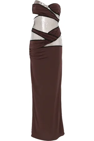 Nensi Dojaka Vestido largo con lentejuelas