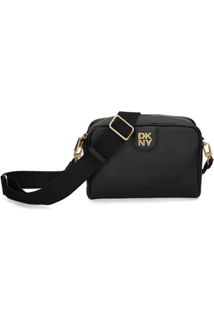 DKNY Bandolera con placa del logo