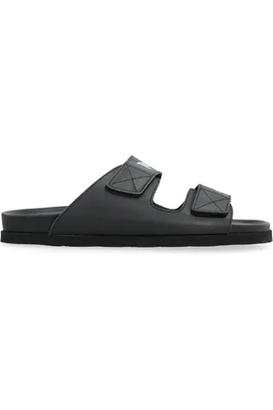 Palm Angels Sandalias con logo estampado y cierre autoadherente