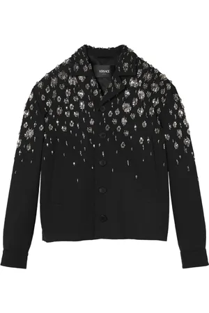 VERSACE Chaqueta con apliques de cristal