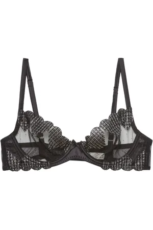 FLEUR DU MAL Sujetador con bordado Heart