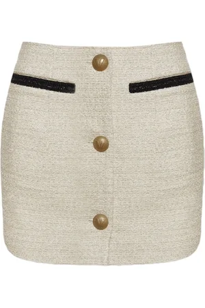 Vetements Falda corta de tweed