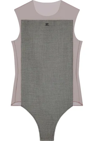 Courrèges Body Illusion con motivo pied de poule