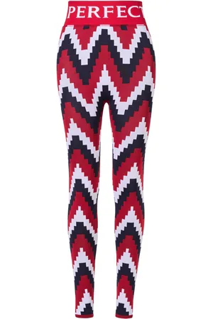Perfect Moment Leggins con motivo chevron en jacquard