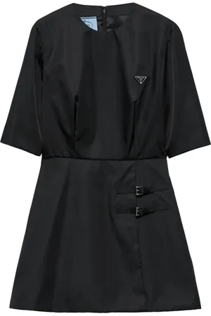 Prada Vestido corto con logo triangular