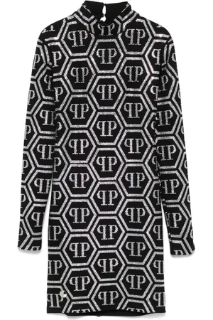 Philipp Plein Vestido corto con monograma