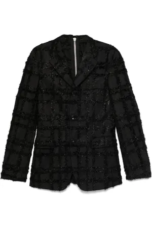 Comme des Garçons Blazer con efecto de fil coupé