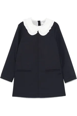 PHILOSOPHY DI LORENZO SERAFINI Vestido con cuello en contraste