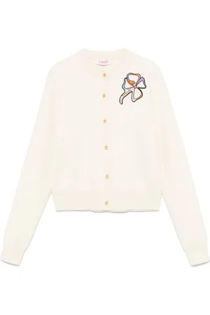 Lanvin Cárdigan con parche del logo