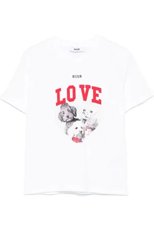 Msgm Camiseta con estampado gráfico
