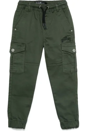 John Richmond Pantalones con logo bordado