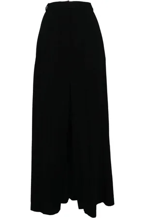 pushBUTTON Falda acampanada plisada