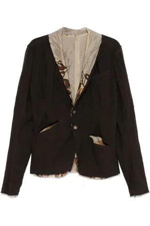 CHIAHUNG SU Blazer con ribete en contraste