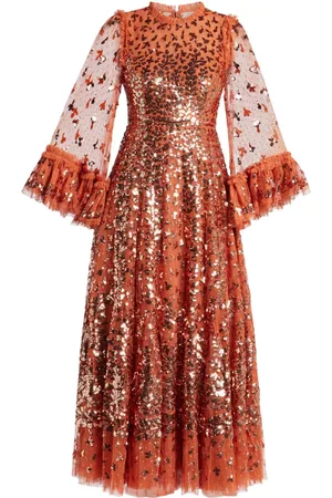 Needle & Thread Vestido con lentejuelas