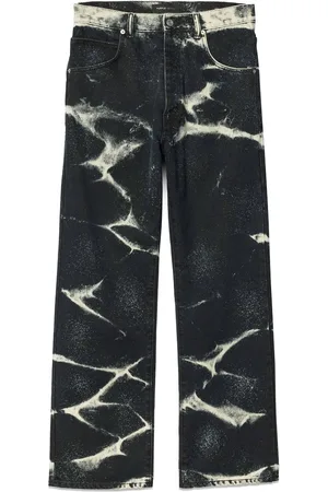 Purple Brand Vaqueros anchos P018 Marble Coated