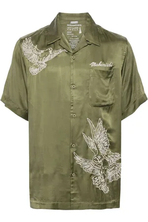 Maharishi Camisa con bordado Peace Dove