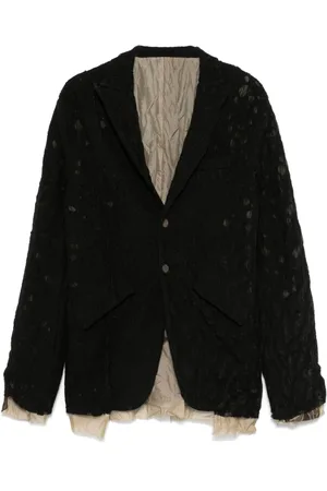 CHIAHUNG SU Blazer con efecto envejecido