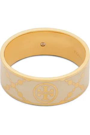 Tory Burch Anillo Double T con detalle esmaltado