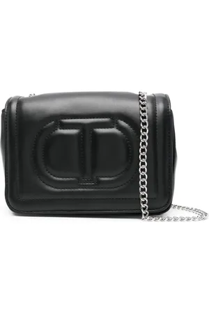 Twin-Set Bolso de hombro con logo en relieve