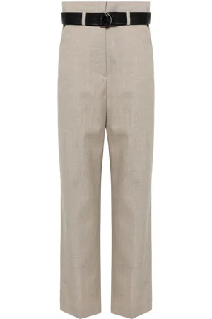 Nanushka Pantalones rectos lisos