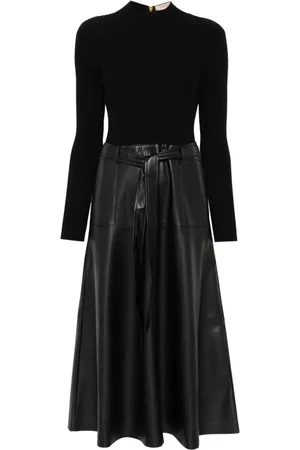 Twin-Set Vestido midi acampanado