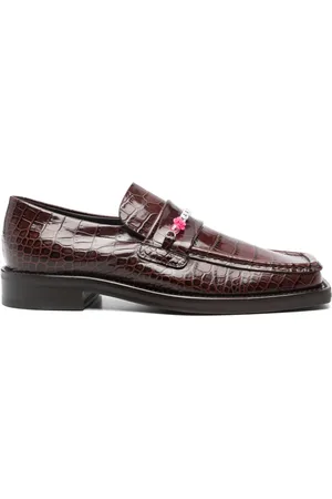MARTINE ROSE Mocasines con logo de cuentas
