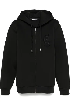 Roberto Cavalli Sudadera con capucha y logo bordado