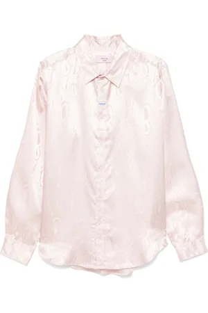 MARTINE ROSE Camisa con motivo en jacquard