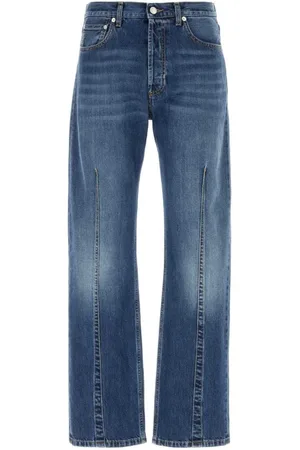 Alexander McQueen Vaqueros rectos con ribete