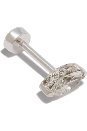 Maria Tash Pendiente en oro blanco de 18kt con aplique de marquesa