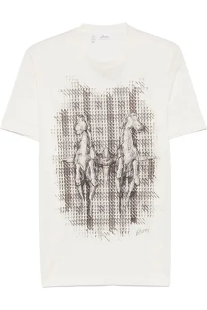 BRIONI Camiseta con estampado gráfico