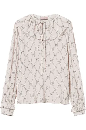 Twin-Set Blusa con estampado gráfico