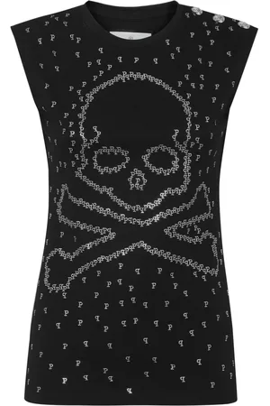 Philipp Plein Top Skull & Bones