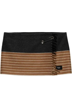 Prada Minifalda de dos tonos