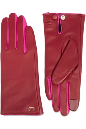 LANCEL Guantes con ribete en contraste