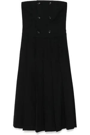 Comme des Garçons Vestido midi plisado