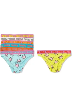 Stella McCartney Set de siete calzoncillos con estrella estampada