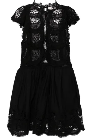 SEA Vestido Drea con mangas onduladas