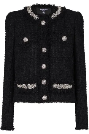 Balmain Chaqueta de tweed bordada
