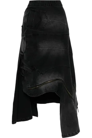 Feng Chen Wang Falda con diseño deconstruido